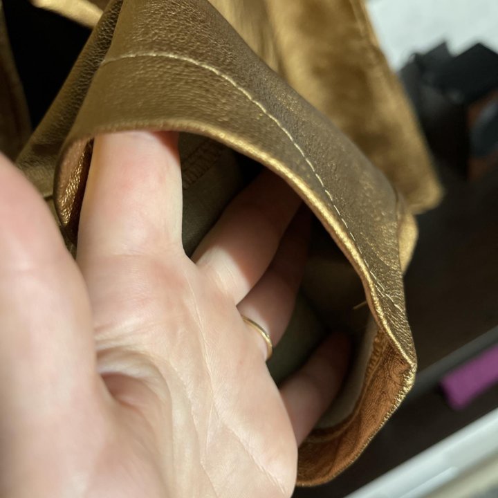 Брюки кожаные