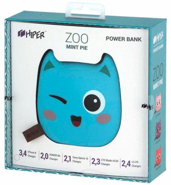 Внешний аккумулятор HIPER Zoo 8000 Mint Pie