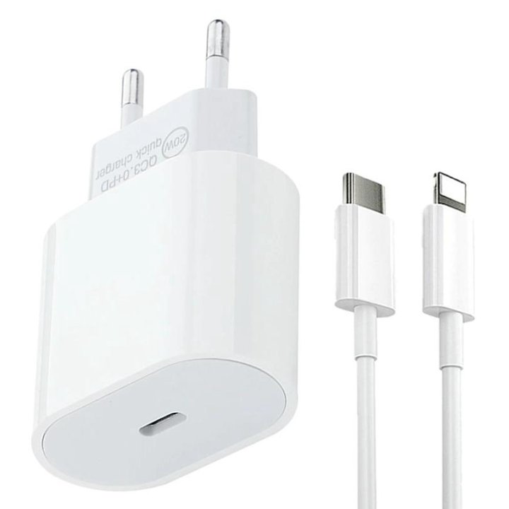 СЗУ для Apple 20W USB-C (Type-C, PD20W/QC3.0)