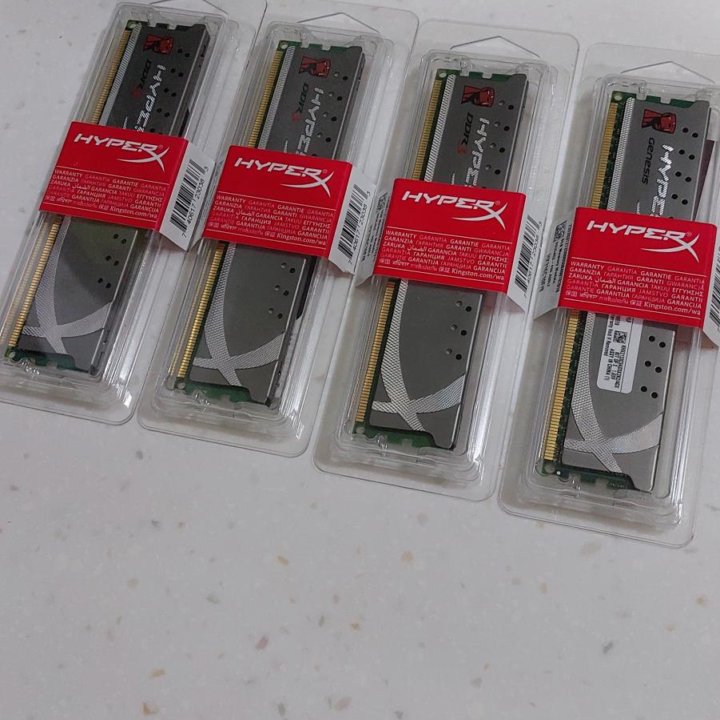 Память ddr3 Kingston hyper 4 планки по 2gb