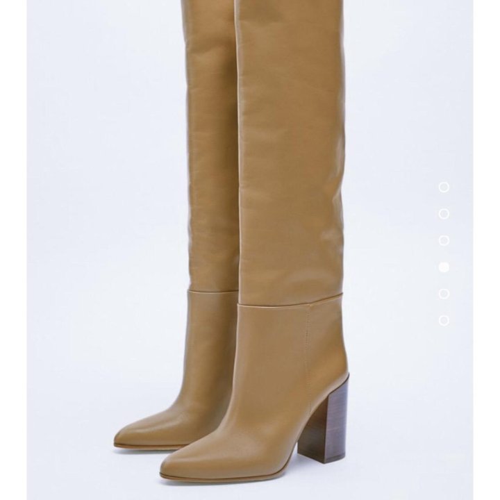 Кожаные сапоги