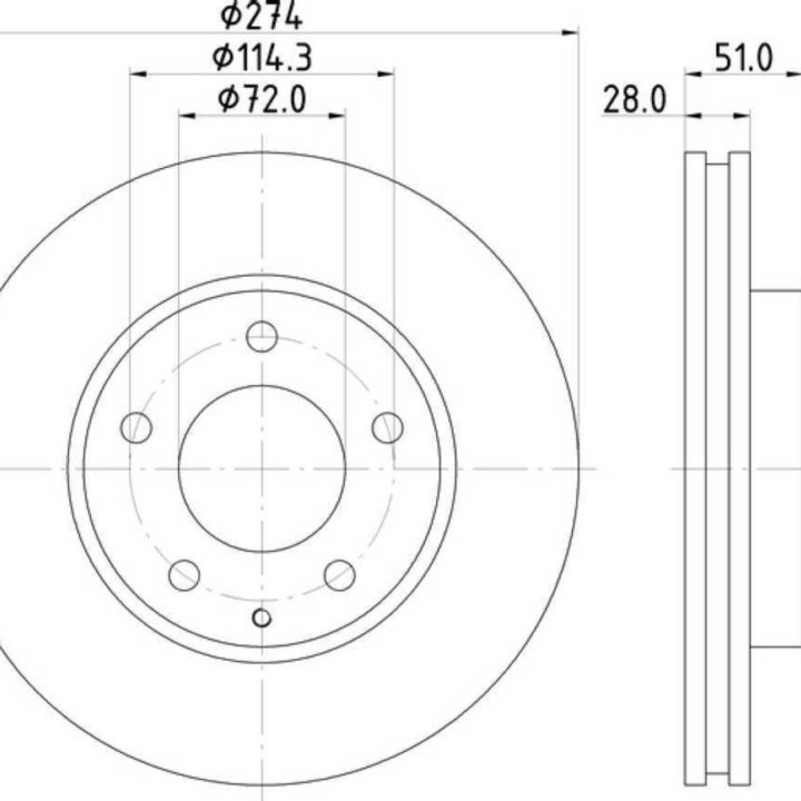 ДИСК ТОРМОЗНОЙ MAZDA EUNOS 800 MILLENIA MPV XEDOS 9 LW5W LWEW TA3A TA3P TA5A TA5P TAFP F R L ТОЛЩИНА 28 ММ 5X114,3 274 ММ ВЕНТИЛИРУЕМЫЙ T0023325XA D72