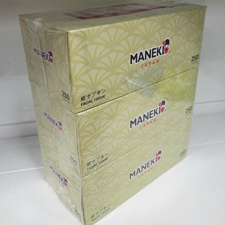 Салфетки бумажные Maneki 3×250