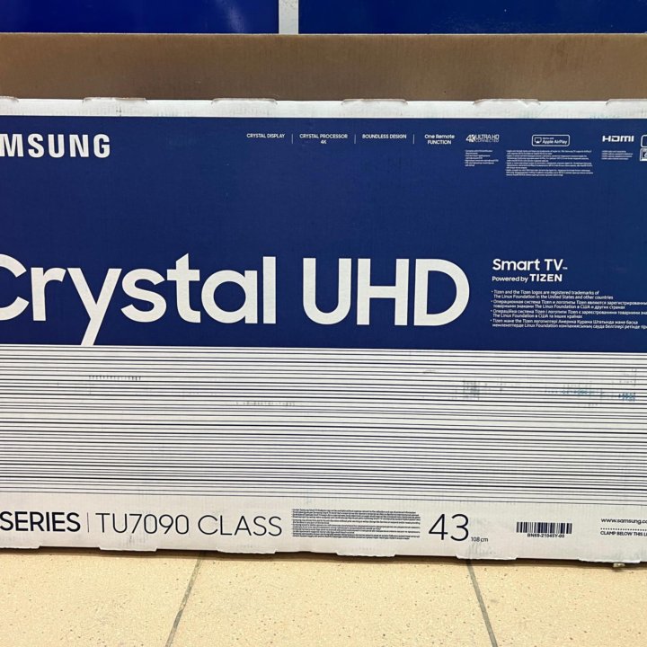 Samsung UE43TU7090U Безрамочный 4К UHD 43