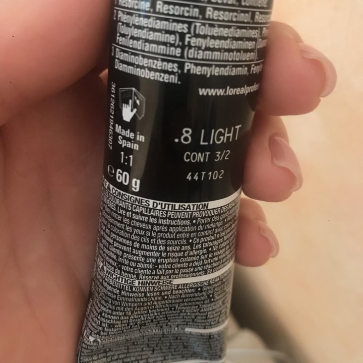 Краска INOA GLOW L’oréal 8 light