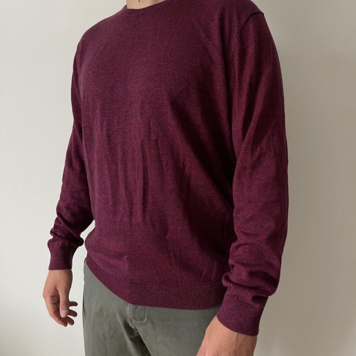 Джемпер бордовый
