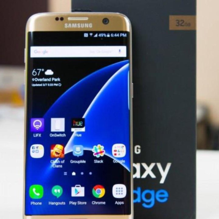 Новый Samsung Galaxy S 7 edge , gold