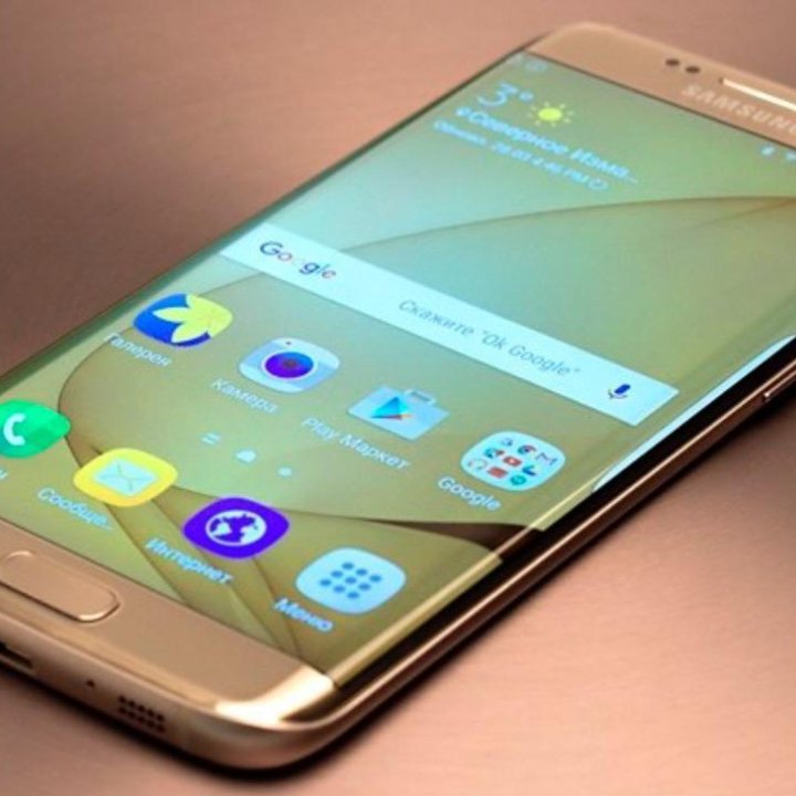 Новый Samsung Galaxy S 7 edge , gold