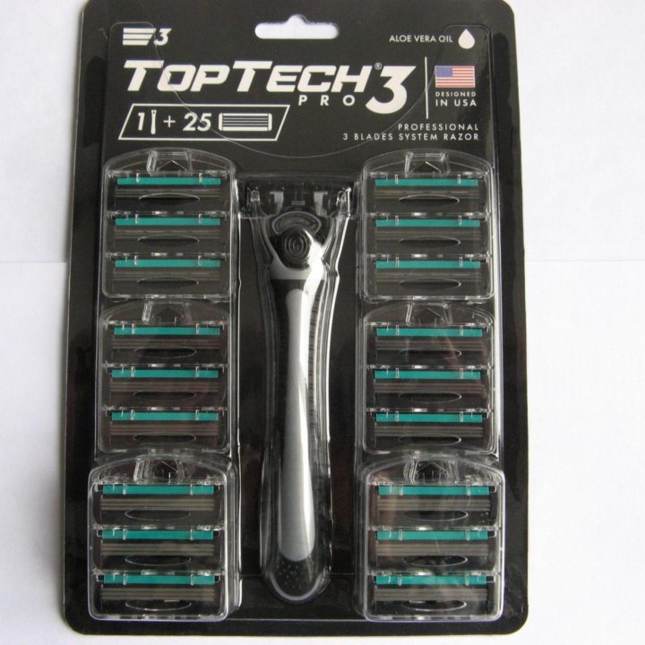 Бритвенный Станок TopTech Pro3 + 25 сменных кассет