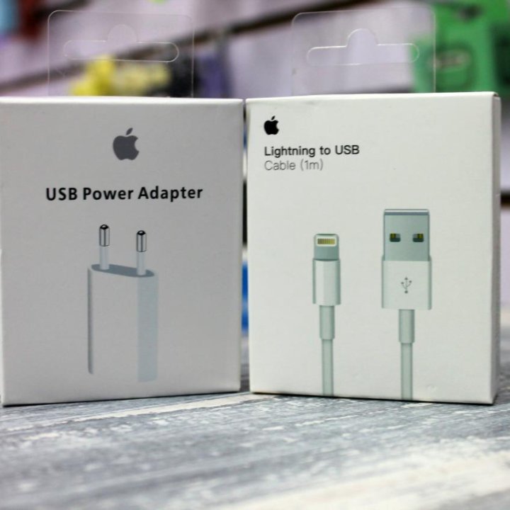 USB Power Adapter + USB - Lightning для iPhone