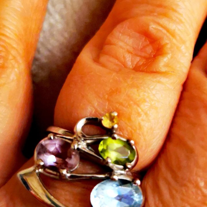 Кольцо серебро 925