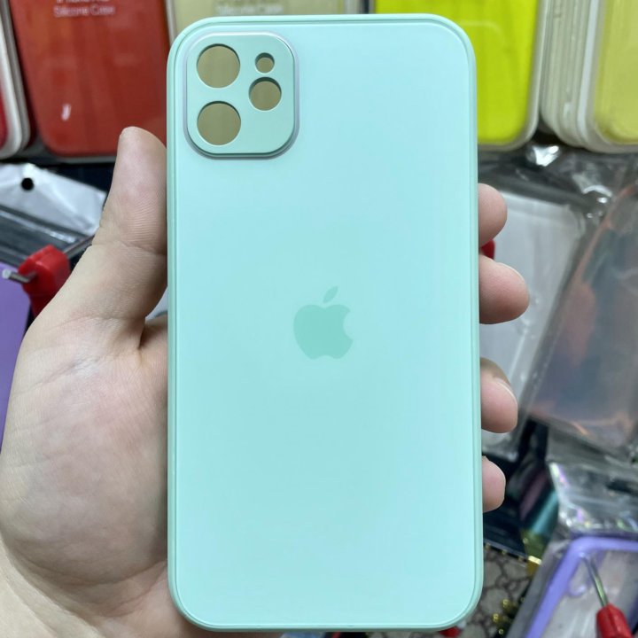 Матовые стеклянные чехлы для iPhone 11/12/12pro