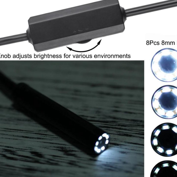 Камера-эндоскоп с Wi-Fi 8 мм 8 светодиодов