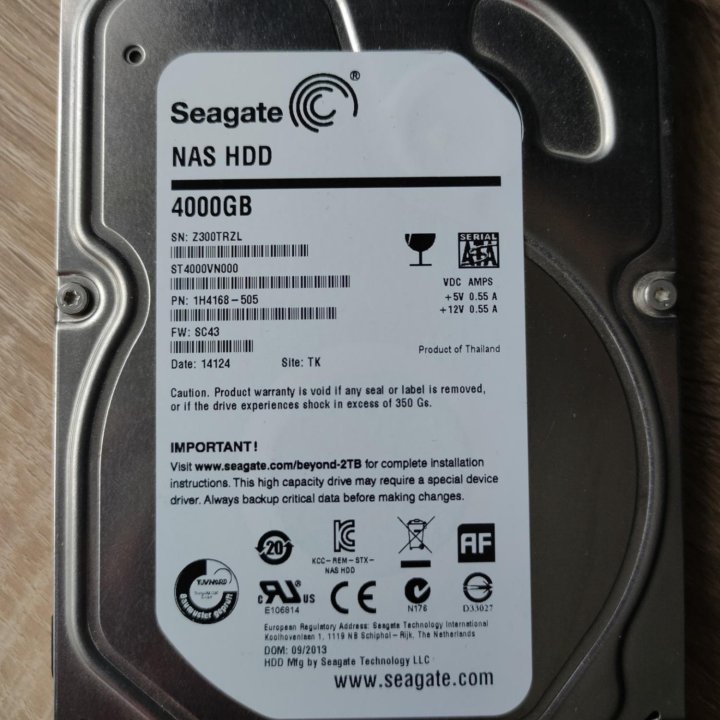 Жесткий диск 4Тб Seagate Desktop NAS ST4000VN000