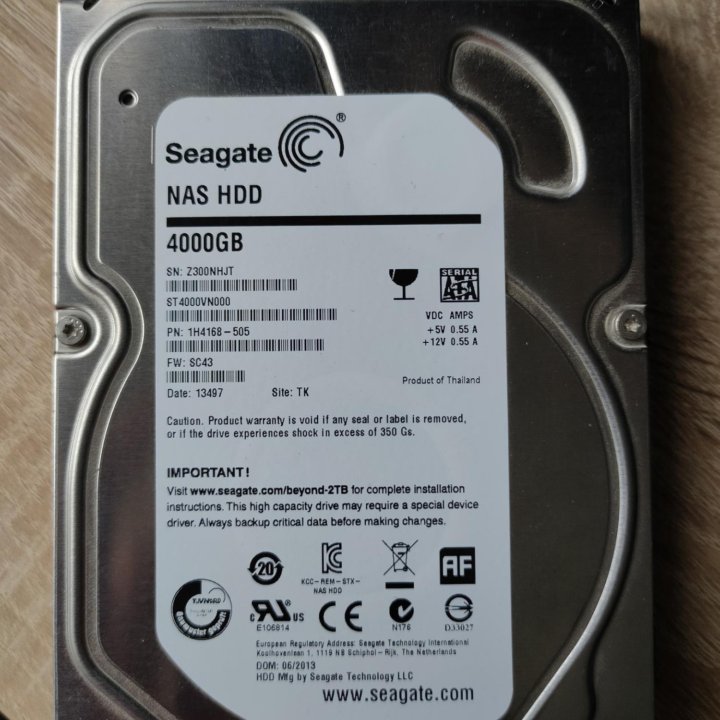 Жесткий диск 4Тб Seagate Desktop NAS ST4000VN000