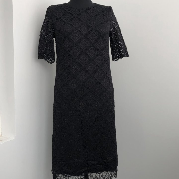 Платье вечернее 44, коктейльное, чёрное платье