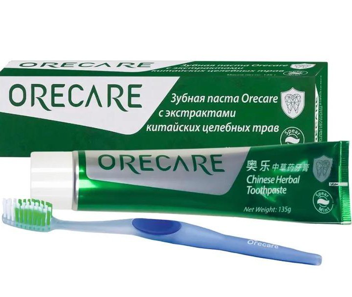 Зубная паста Orecare новая формула с зубной щёткой