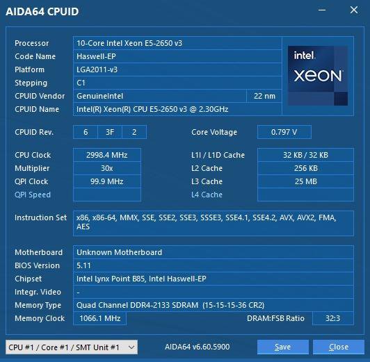 Xeon E5-2650 V3 + Kllisre X99 + 16Gb