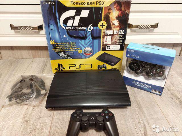 Sony ps 3 super slim 500gb 50игр Gran turismo 6