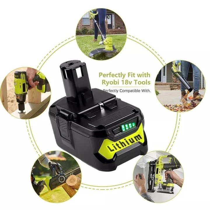 Литиевый аккумулятор Ryobi ONE +, 18 в, 5-9Ач