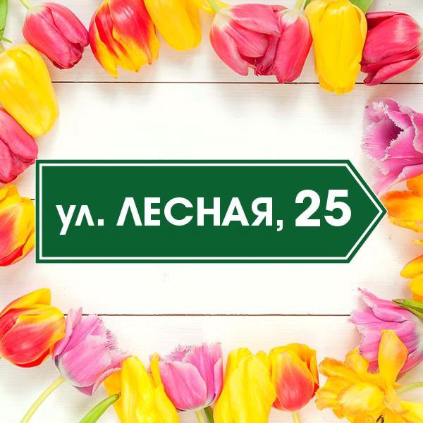 Адресная Табличка на дом # 23