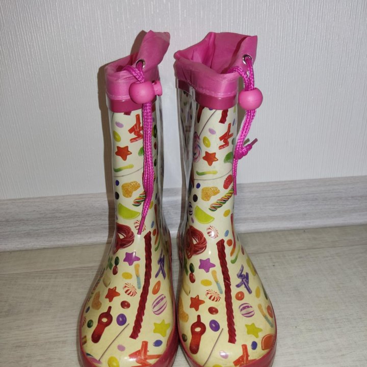 Сапоги резиновые для девочки