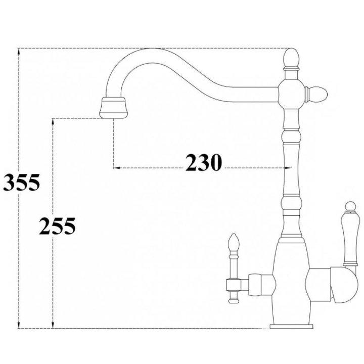 Смеситель для кухни (мойки) ZorG Sanitary ZR 312YF