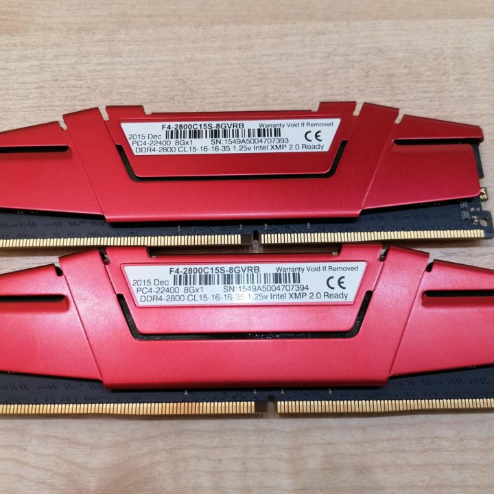 G.Skill Ripjaws 16GB(2x8GB) DDR4PC4-19200 2400 MHz