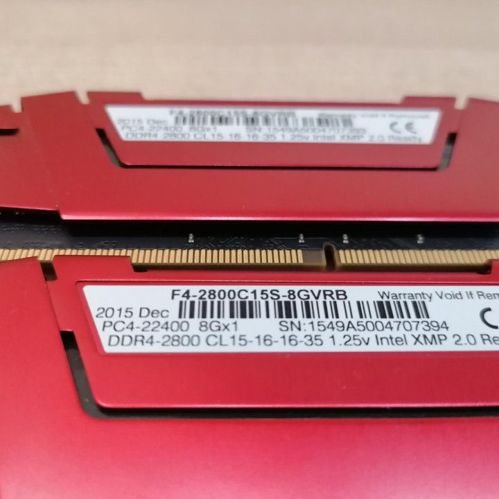 G.Skill Ripjaws 16GB(2x8GB) DDR4PC4-19200 2400 MHz