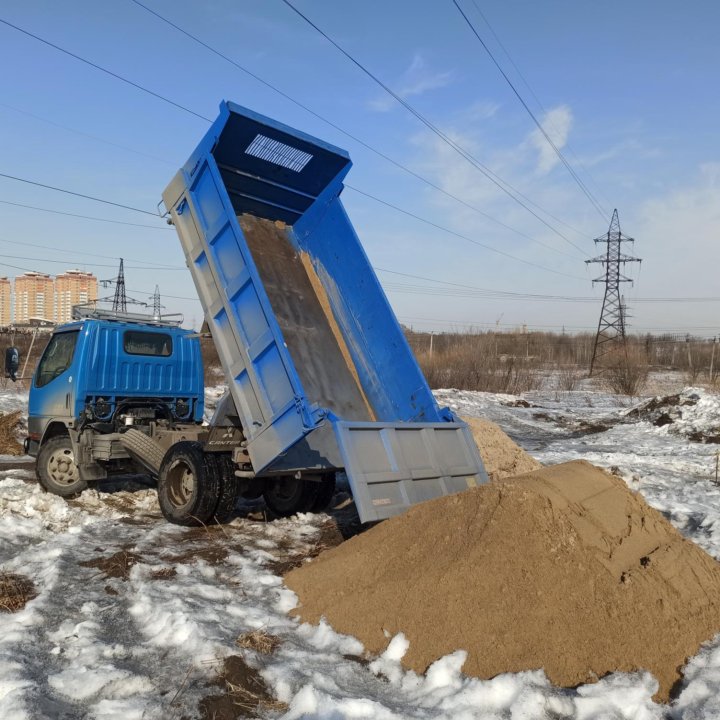 Песок. Доставка до 20м3