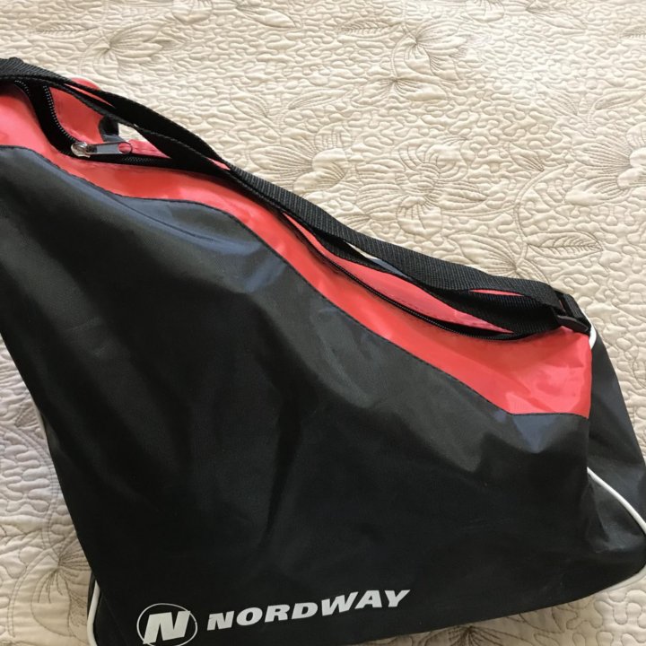 Новые раздвижные коньки Nordway 33-36, сумка,чехлы