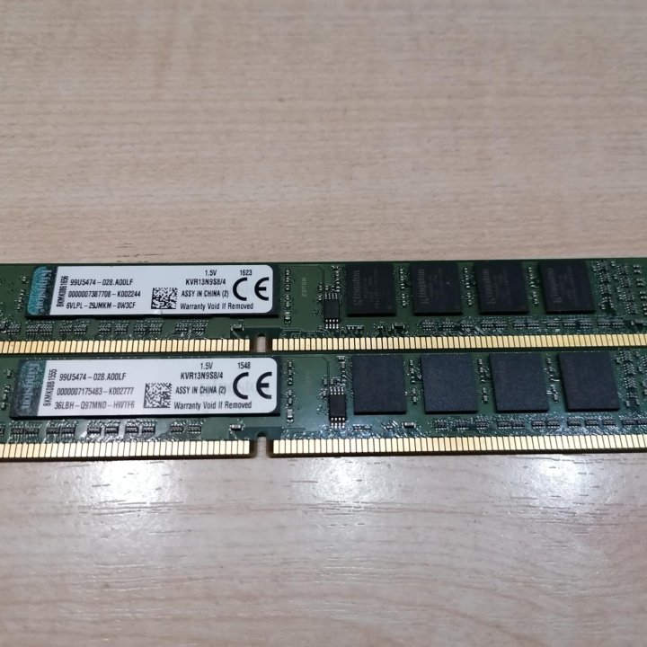 Kingston 8GB(2x4GB) DDR3 PC3-10600 1333 MHz