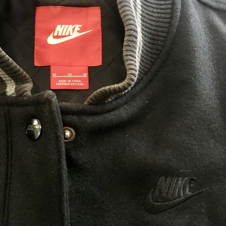 Бомбер Nike женский натуральная кожа