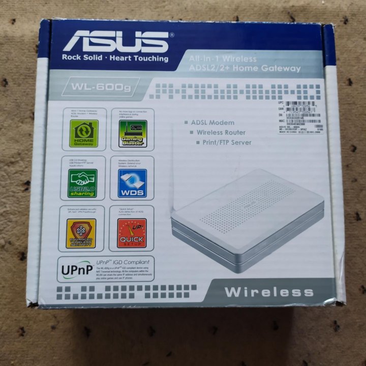 Модем. Роутер Asus WL-600g