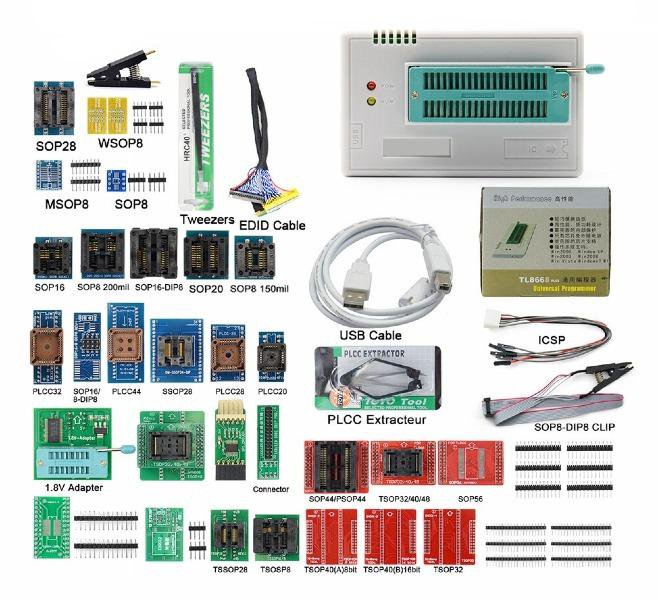 TL866II Plus minipro + 37 адаптеров - программатор