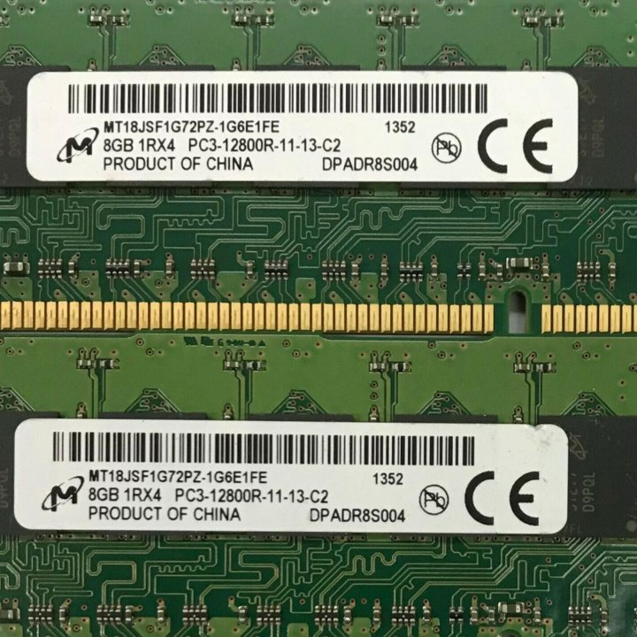Оперативная память Micron 8GB PC3-12800