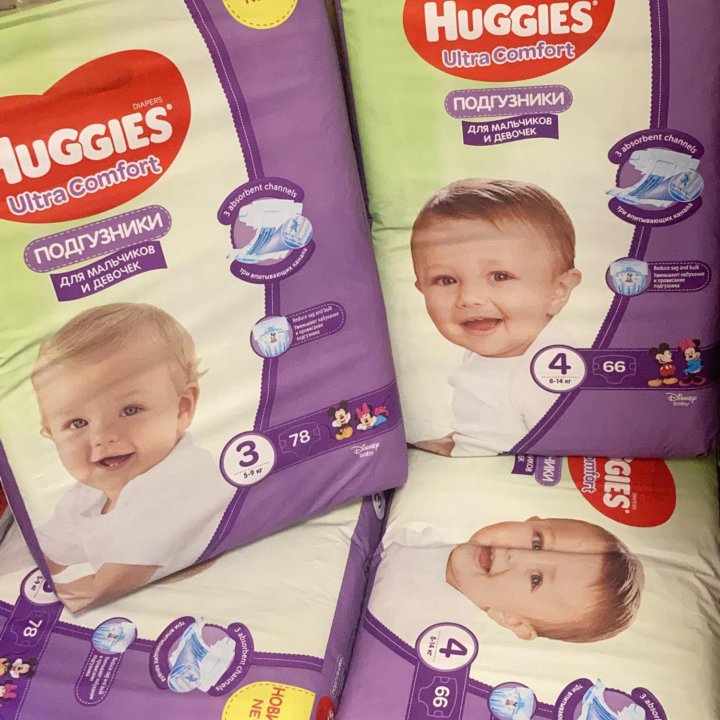 Подгузники Huggies Ultra Comfort 3 4