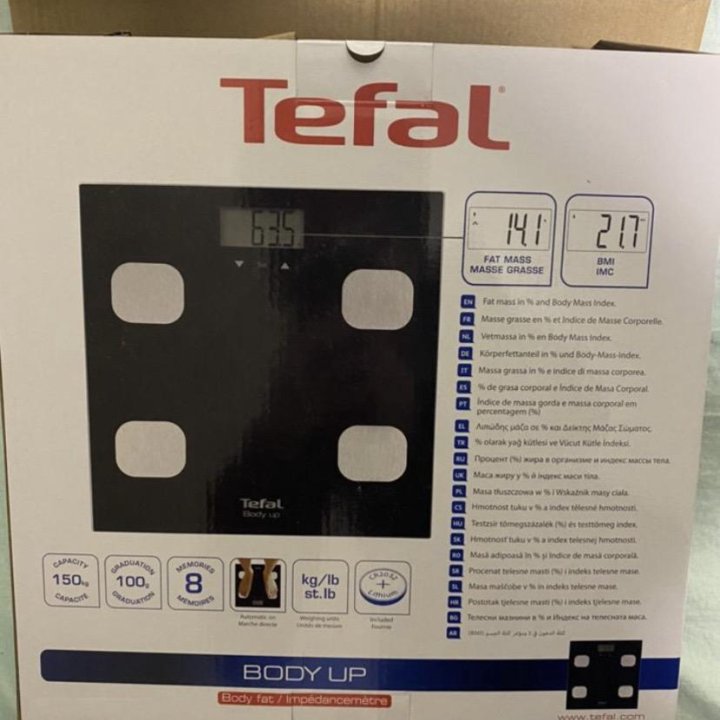 Весы напольные электронные Tefal body up