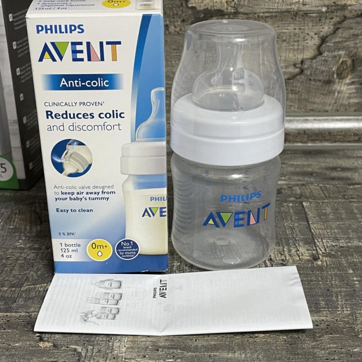 Бутылочка avent anti-colic 125ml 0+