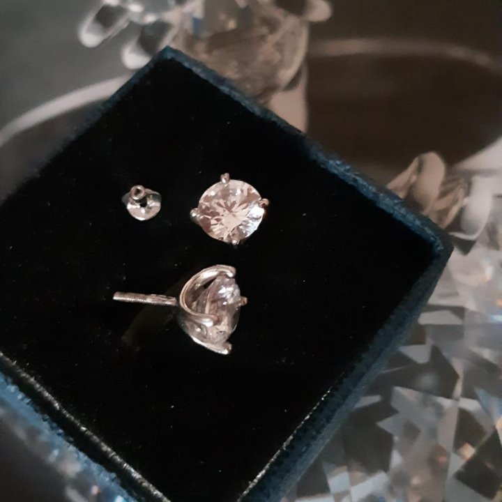 Пуссеты серебро