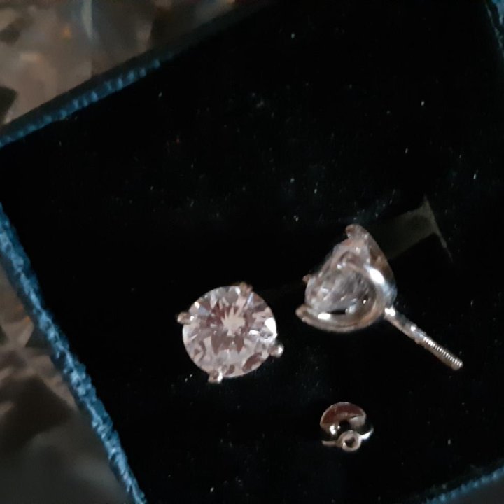 Пуссеты серебро