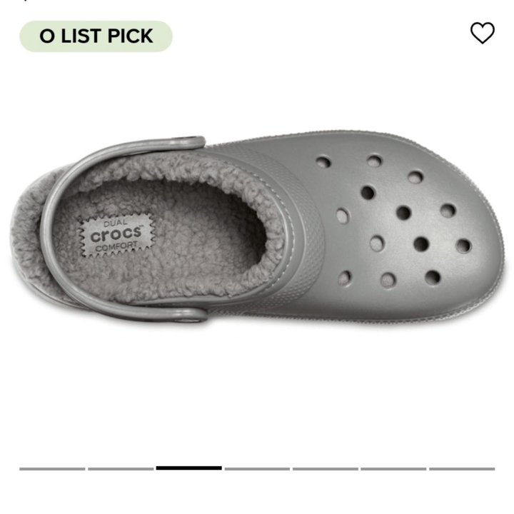 Сабо CROCS р34-37 Classic Lined Clog. Оригинал.