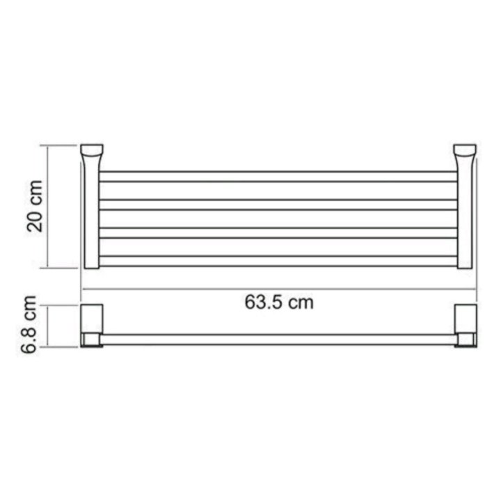 Полка для полотенец Wasserkraft Laine K-5011