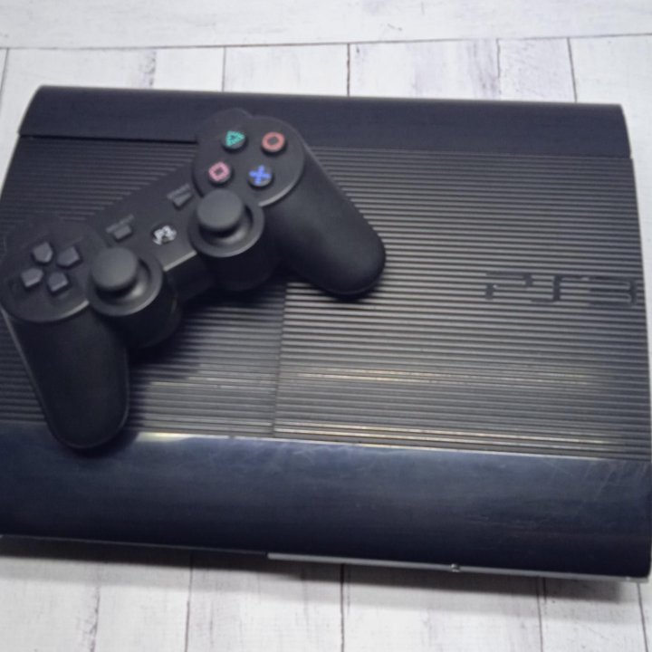 Sony ps3 super slim много игр