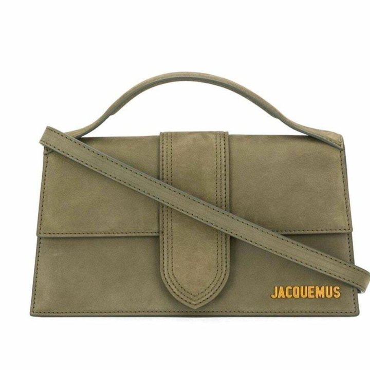 Сумка Jacquemus Le Bambino Grand Suede Olive