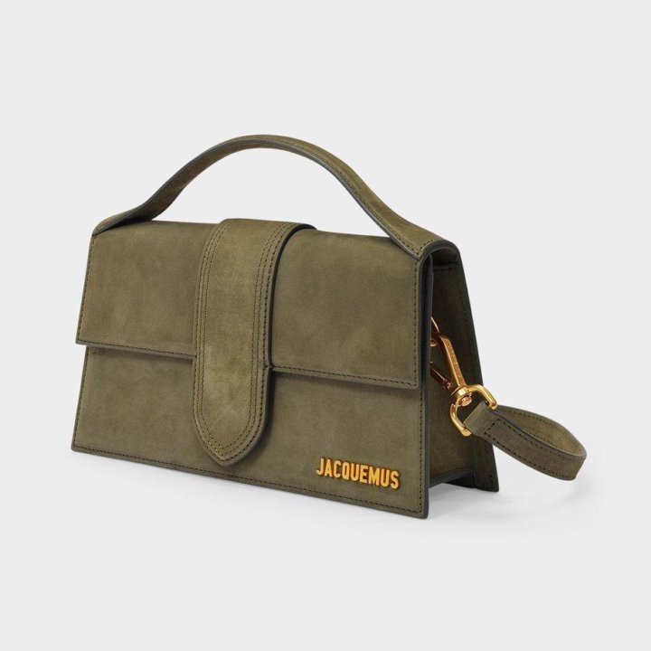 Сумка Jacquemus Le Bambino Grand Suede Olive