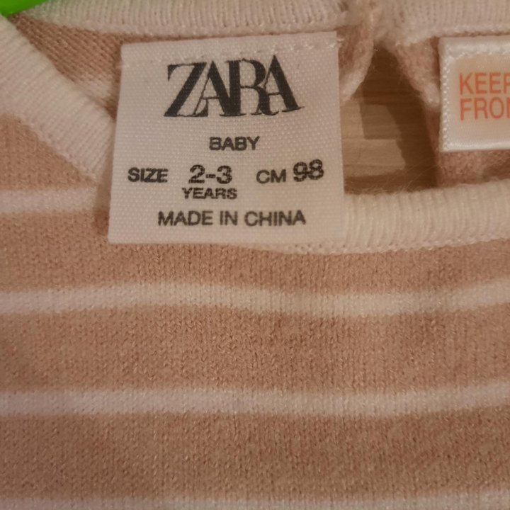 Свитер для девочки ZARA 2-3 года 98 см