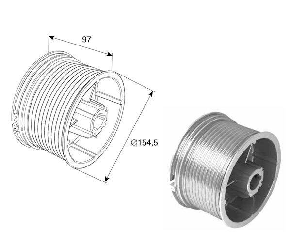 Барабан для секционных ворот DH11011L