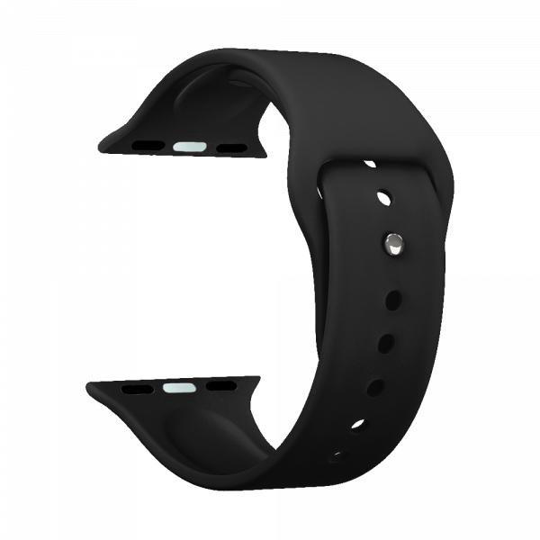 Ремешок Deppa Band Silicone для Apple Watch 42/44/45/49mm, силиконовый, черный (арт.47129)