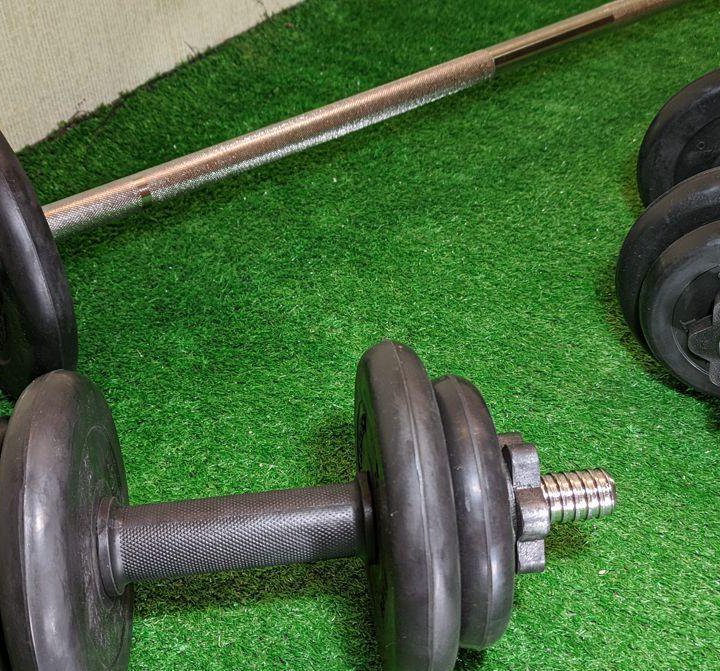 ☎️ Гантели и гриф прямой 30кг MB Barbell Новый